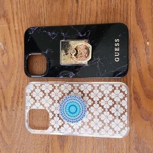 2 iPhone Cell Phone Cases Kate Spade and Guess